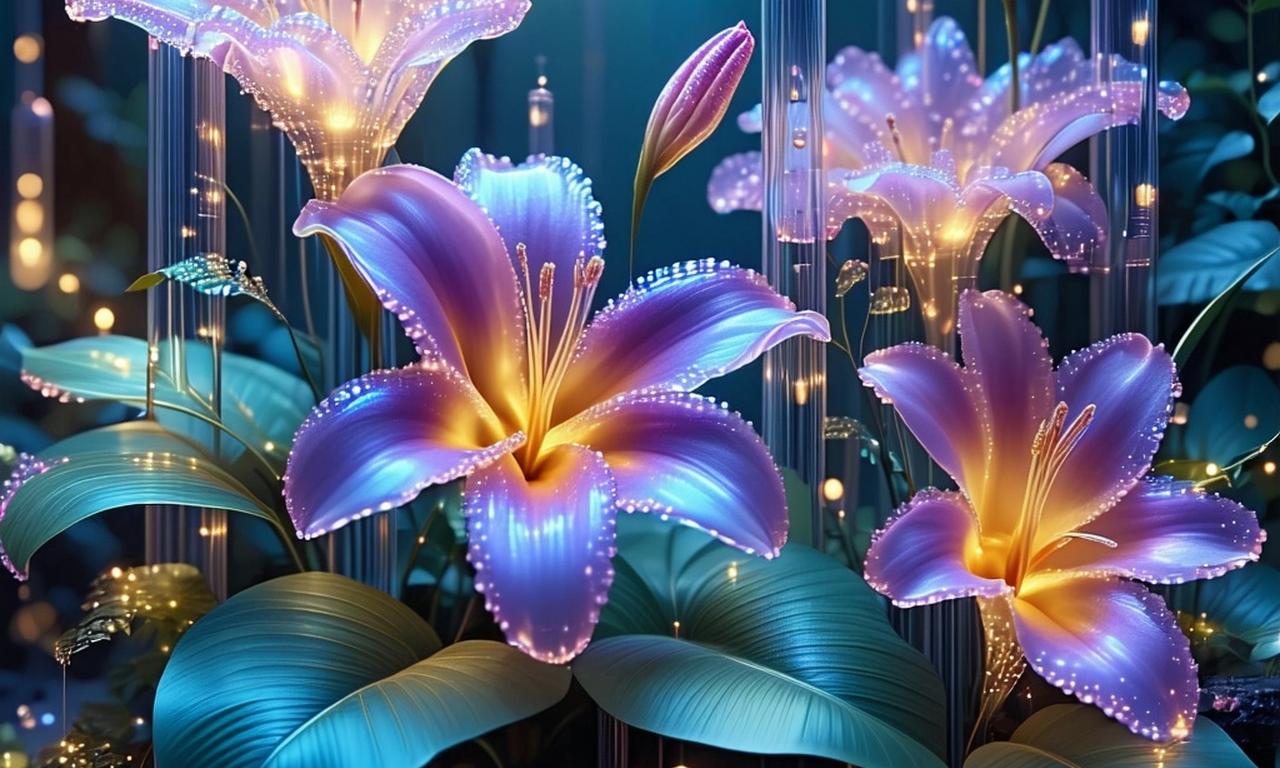 Innowacyjna instalacja florystyczna łącząca naturę z technologią